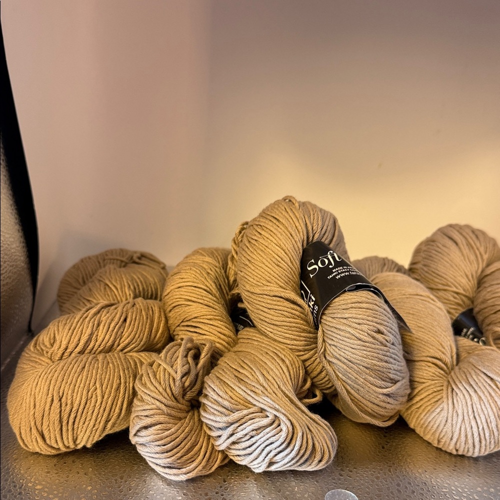 Tahki Soft 100% Cotton Yarn Skeins in Beige